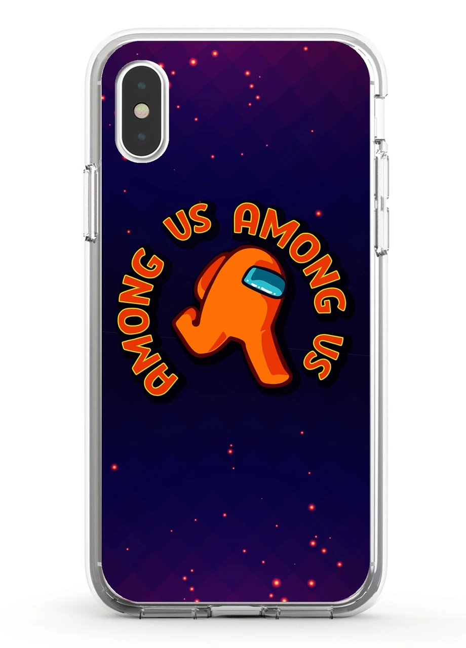 Чохол силіконовий Apple Iphone 11 Pro Max Амонг Ас Помаранчевий (Among Us Orange) (9232-2408) MobiPrint (219555951)