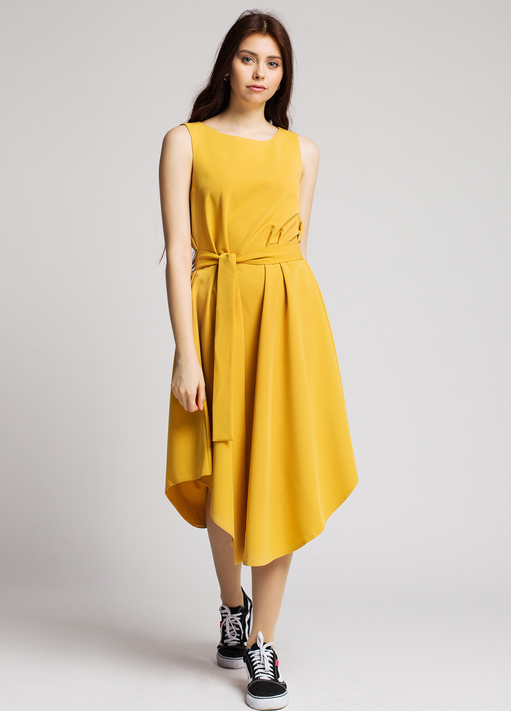 Желтое кэжуал платье Nadi Renardi однотонное
