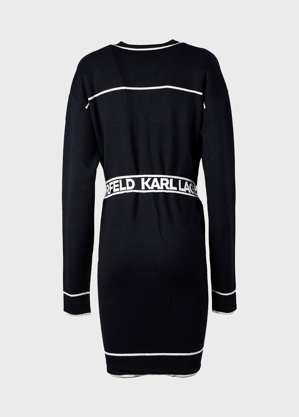 Черно-белый зимний кардиган Karl Lagerfeld