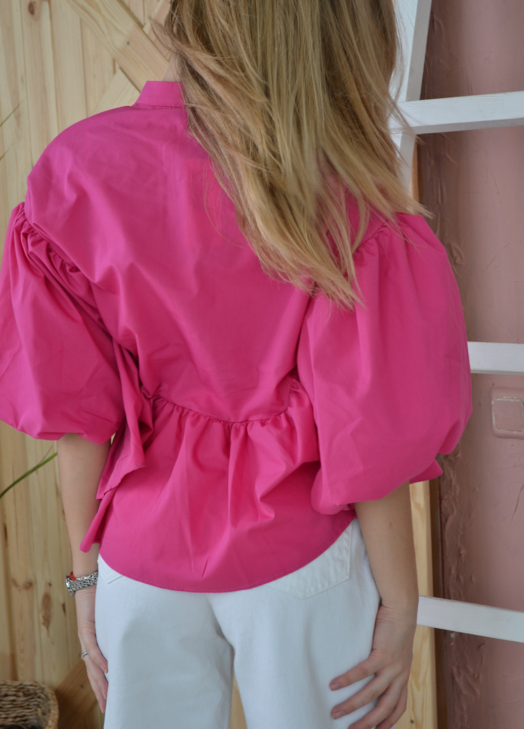 Рожева демісезонна блуза Mona More