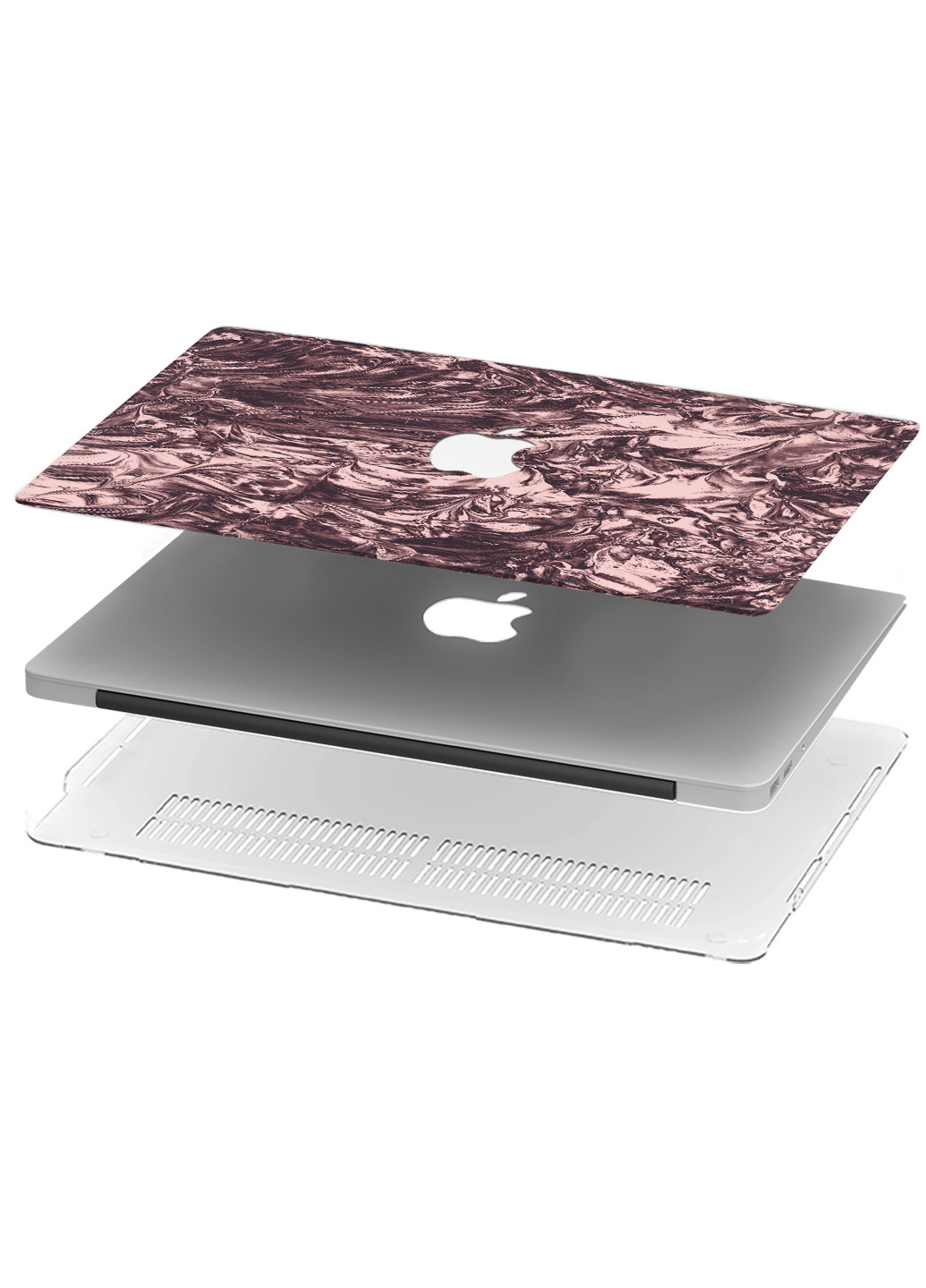 Чехол пластиковый для Apple MacBook Pro 15 A1707 / A1990 Текстура розового золота (9649-2389) MobiPrint (218858959)