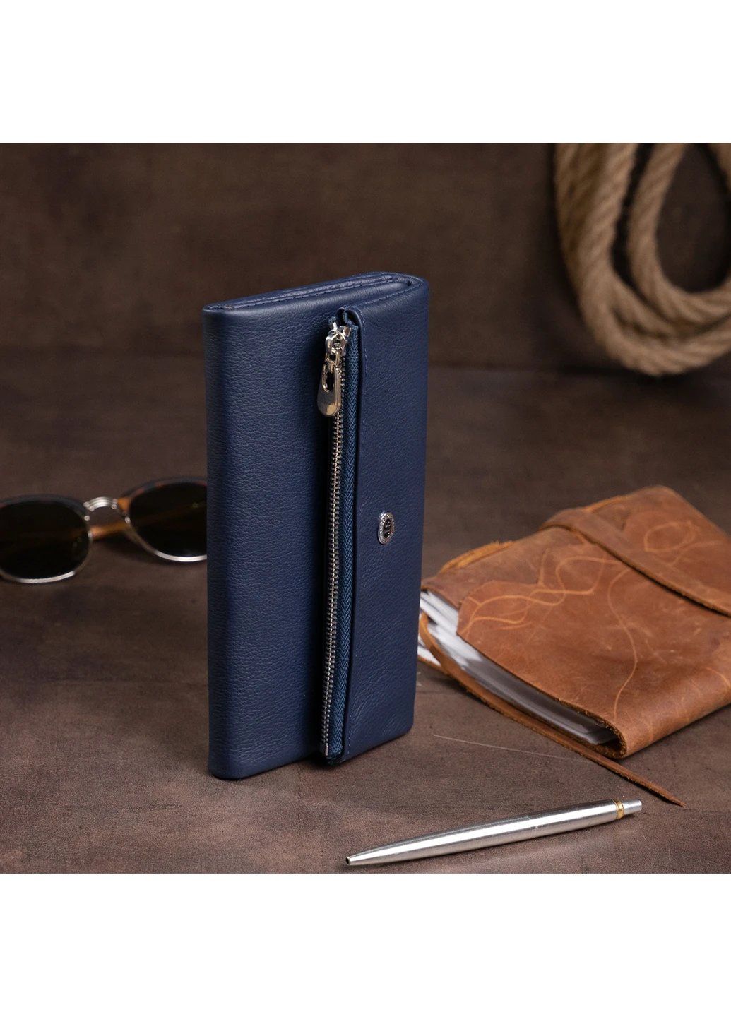 Жіночий шкіряний гаманець-клатч 18,5х9,8х2 см st leather (252131124)