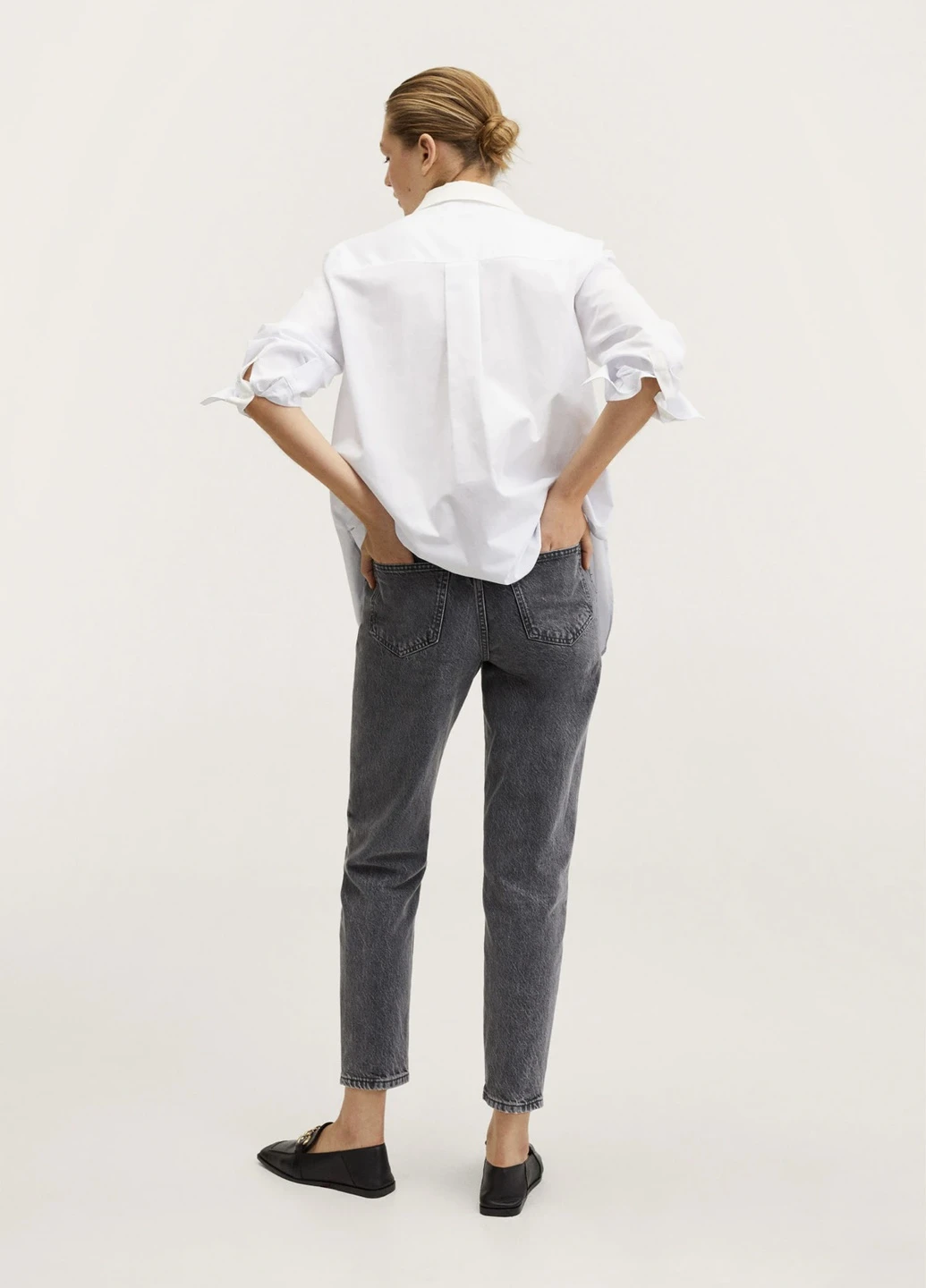 Джинсы плотный деним mom fit Mango - (256519075)