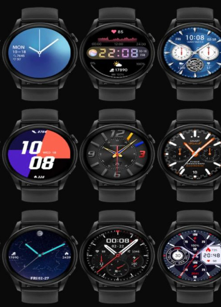 Розумний смарт годинник Smart DT3 Nitro Dark Chronograph UWatch (253014614)