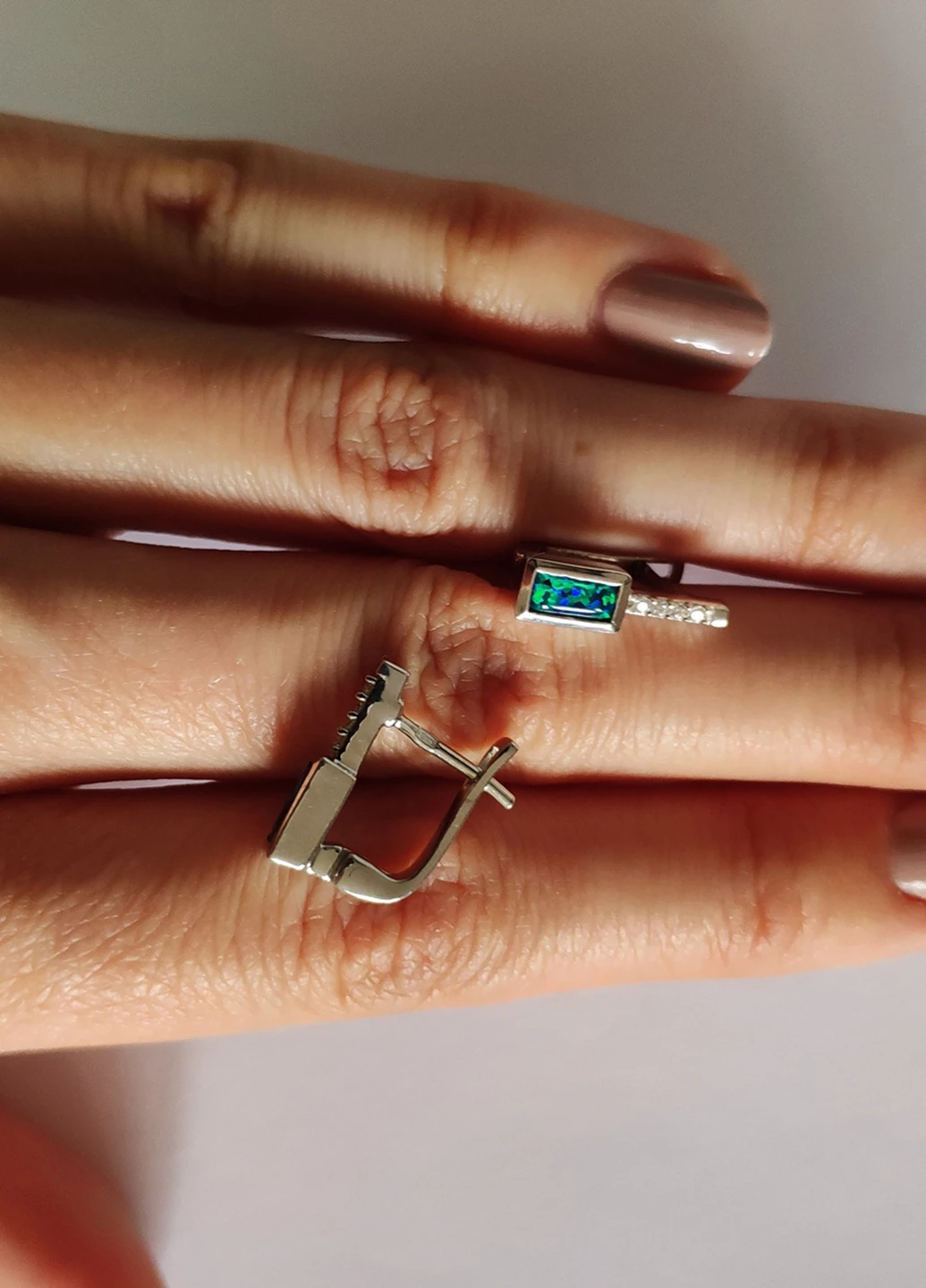 Сережки Silver Flame (255306443)