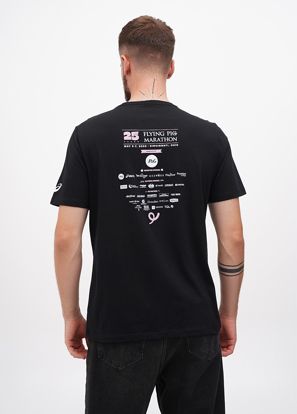 Черная футболка Asics