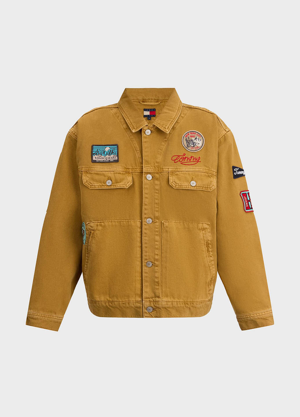 Светло-коричневая демисезонная куртка Tommy Jeans