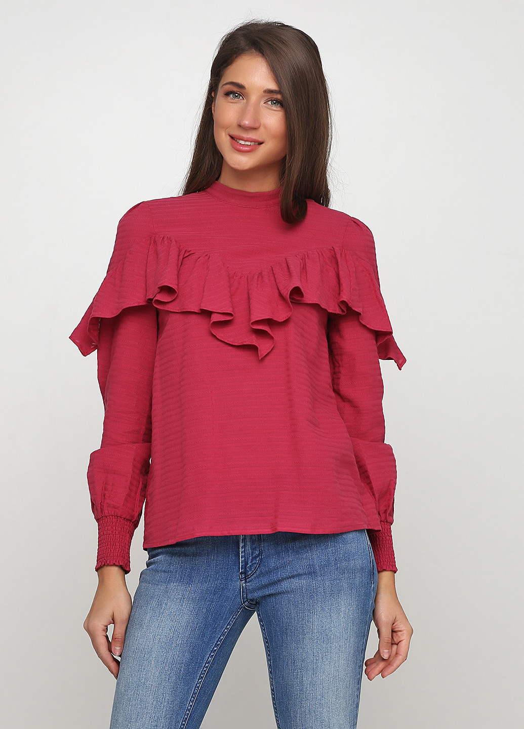 Розовая демисезонная блуза Friendtex