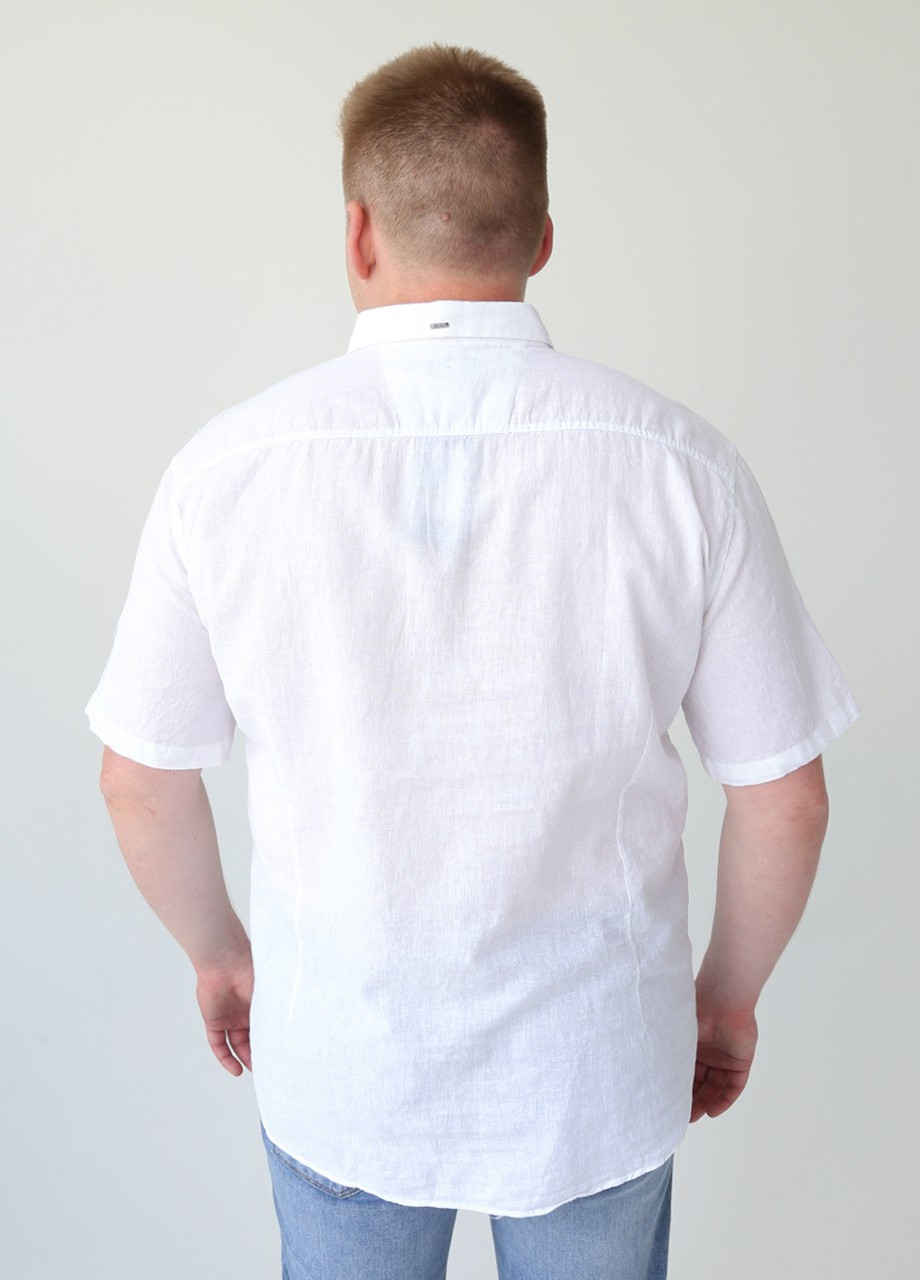 Белая кэжуал рубашка Jean Piere