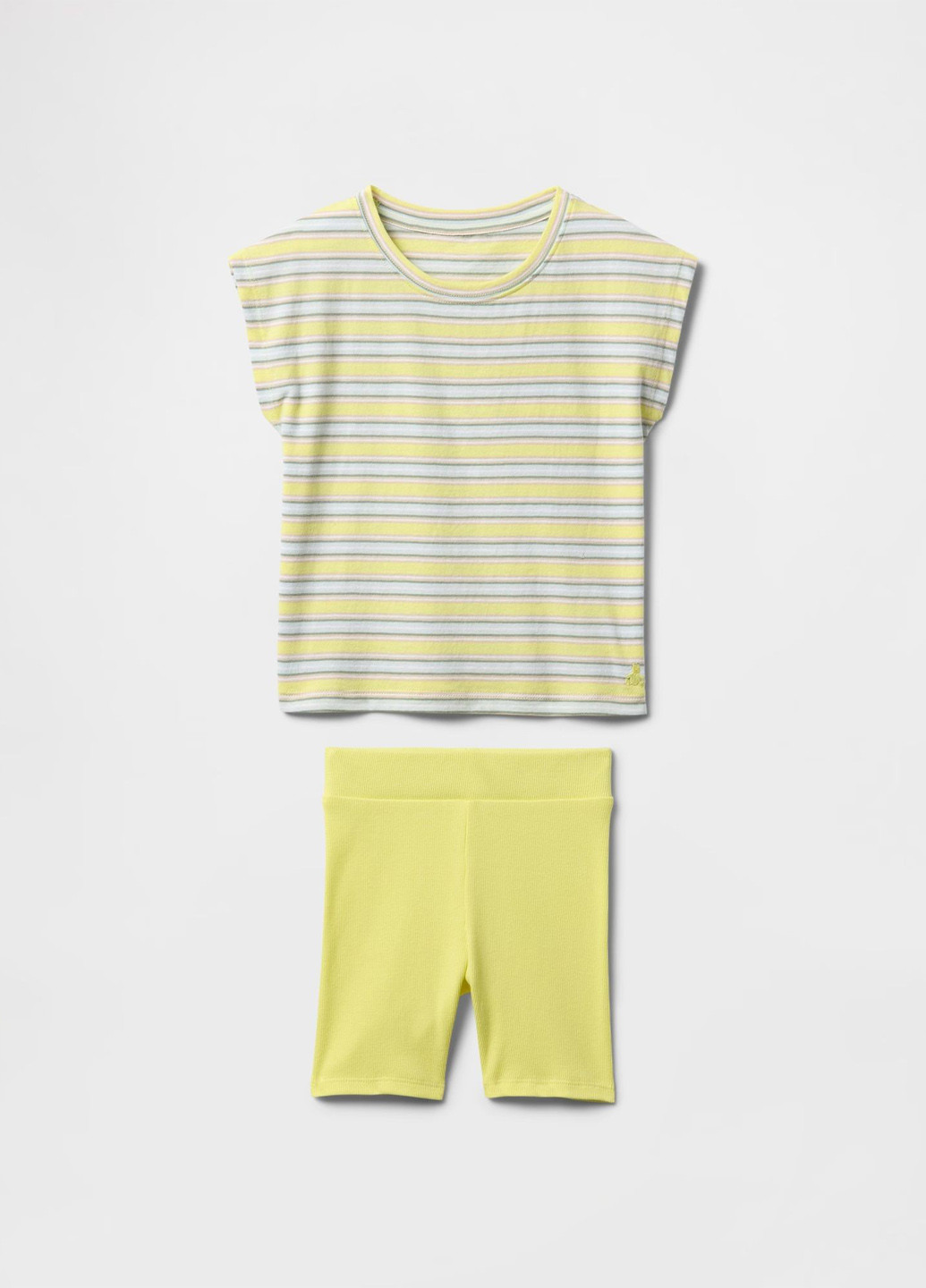 Жовтий літній комплект (футболка, шорти) Gap