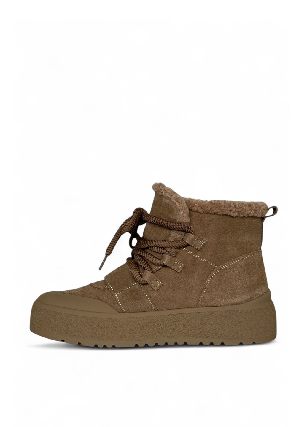 Зимние ботинки ALLSY без декора из натуральной замши