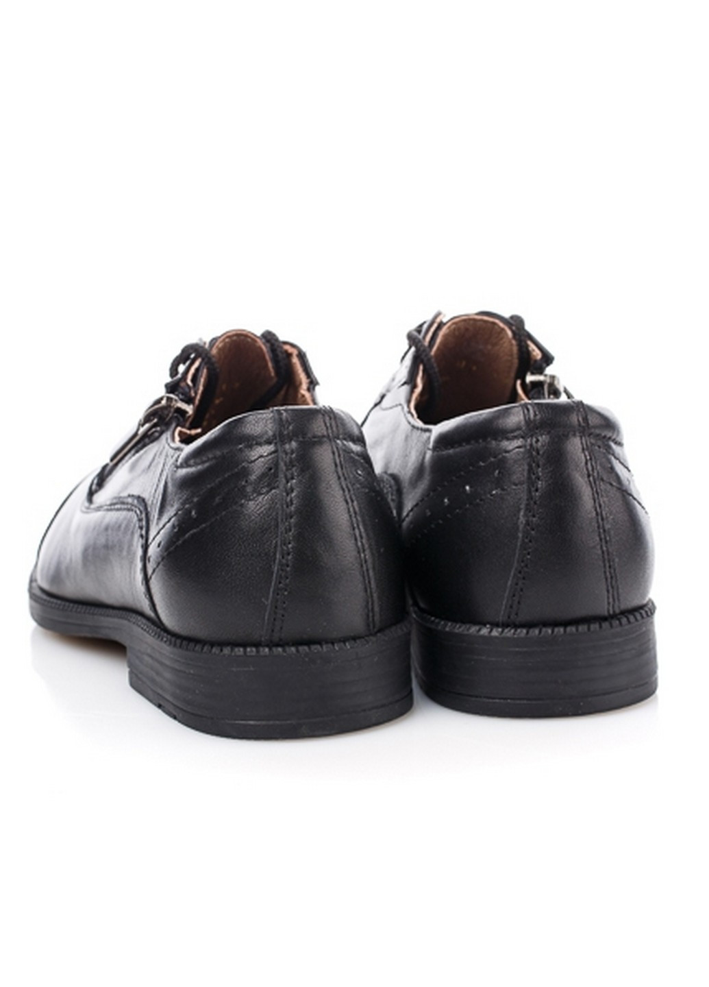 Черные кожаные школьные туфли Palaris