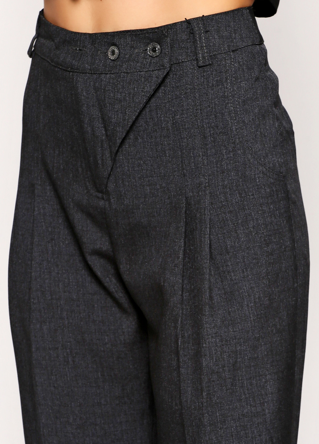 Темно-серые кэжуал демисезонные брюки Ut