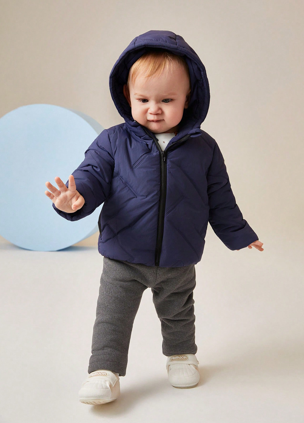 Темно-синяя демисезонная куртка SHEIN