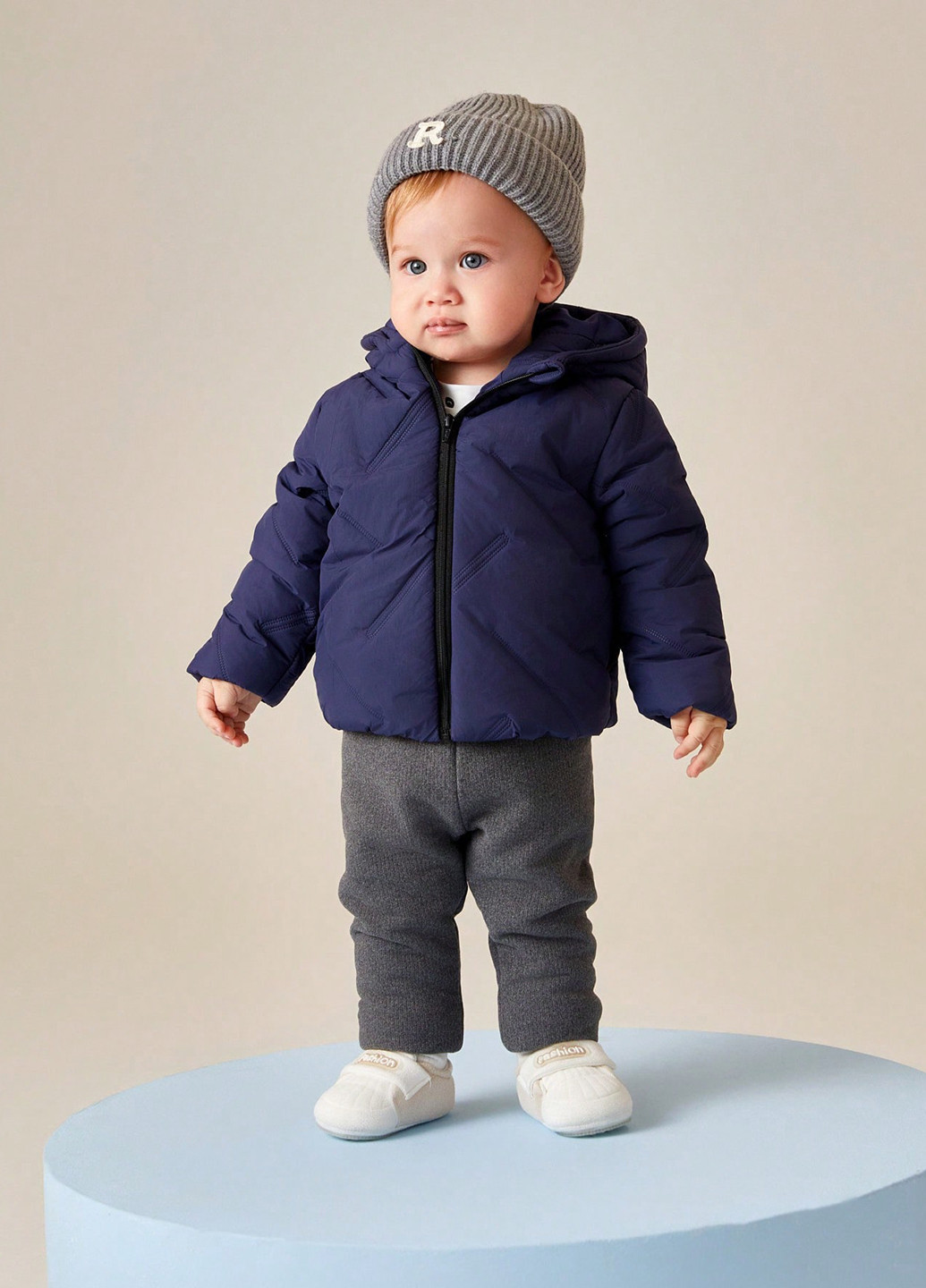 Темно-синяя демисезонная куртка SHEIN