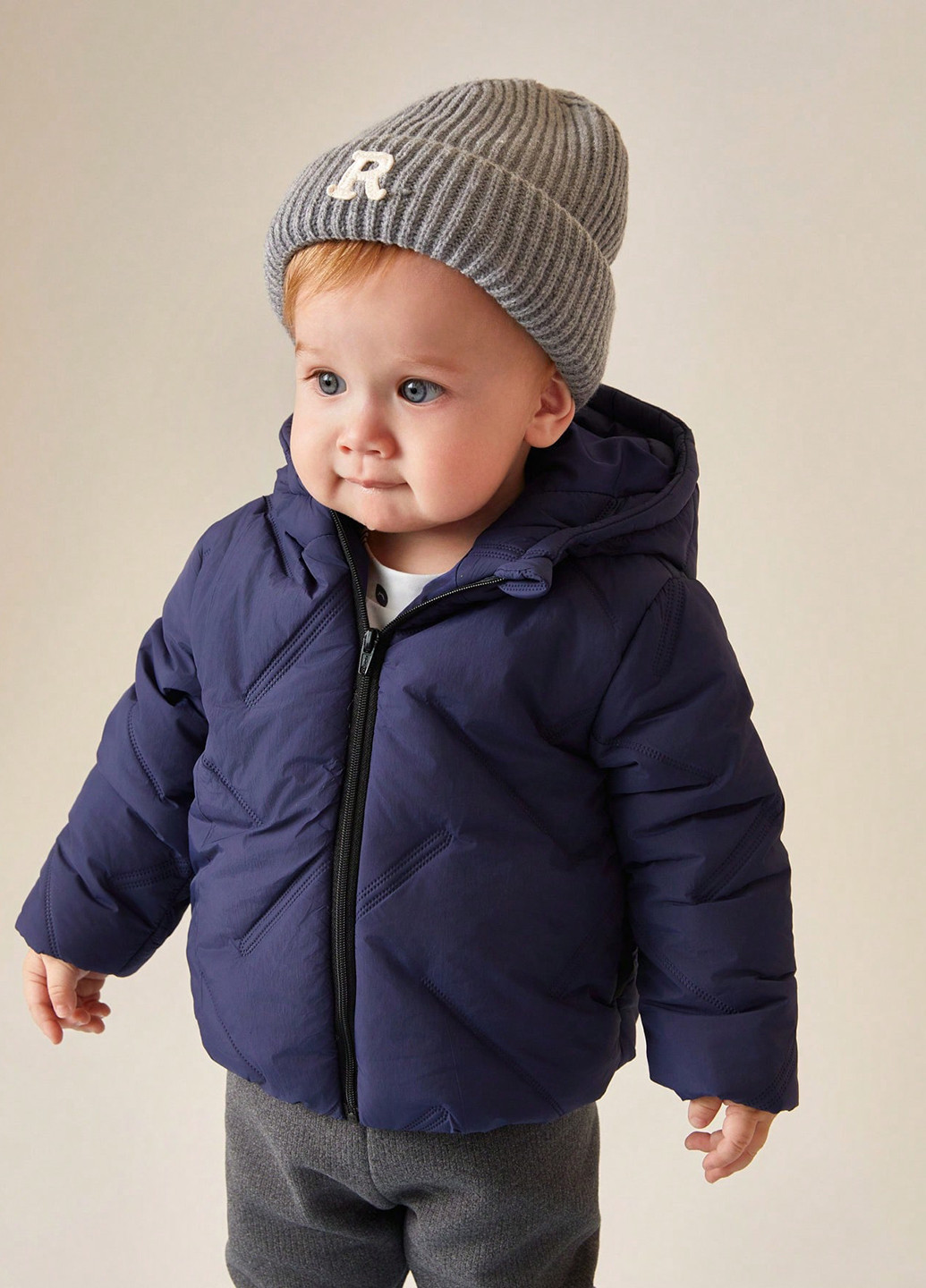 Темно-синяя демисезонная куртка SHEIN