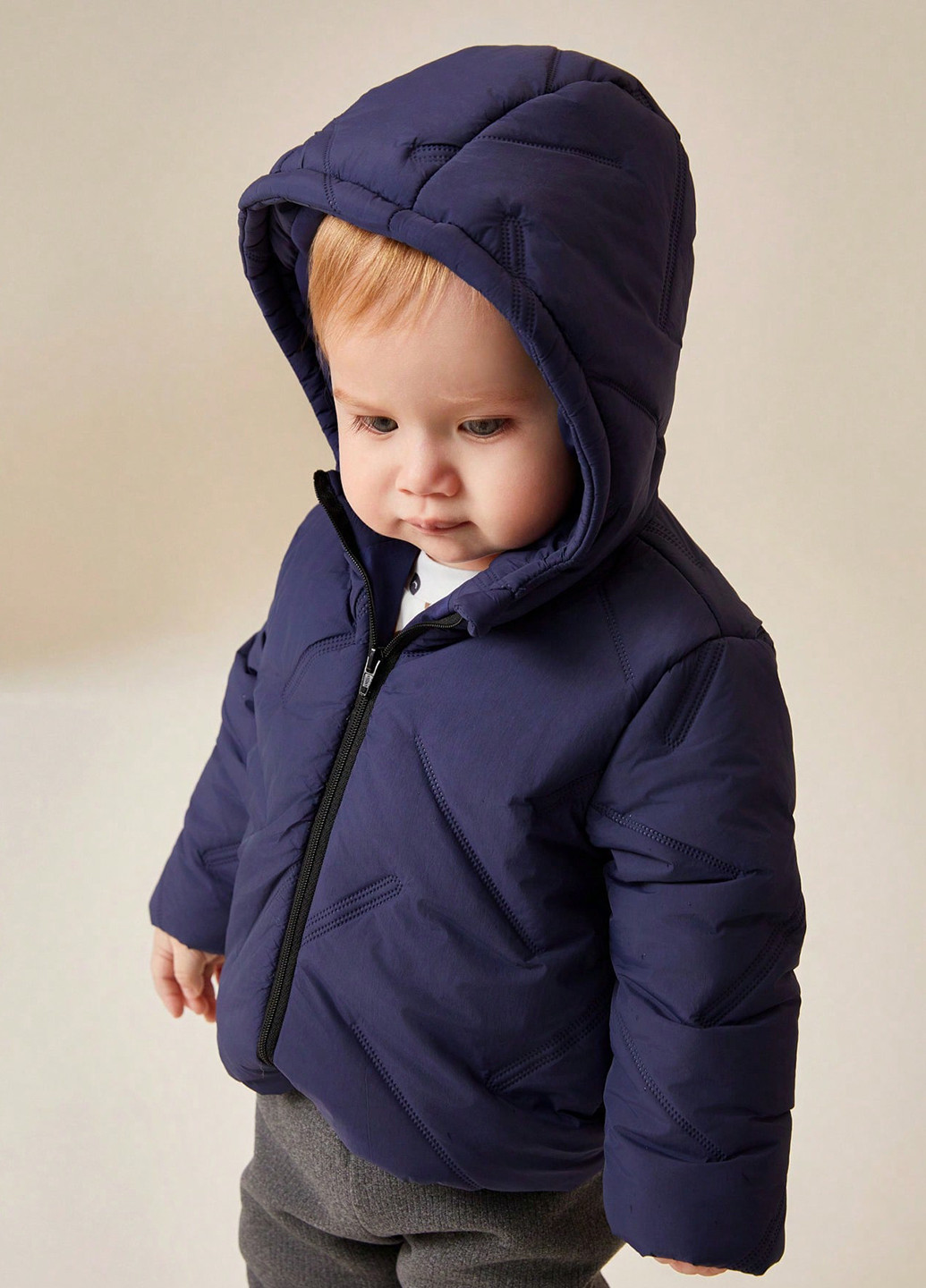 Темно-синяя демисезонная куртка SHEIN