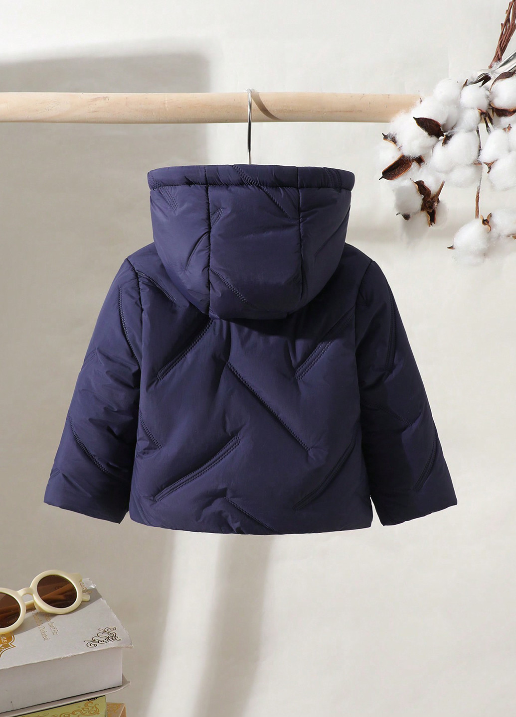 Темно-синяя демисезонная куртка SHEIN