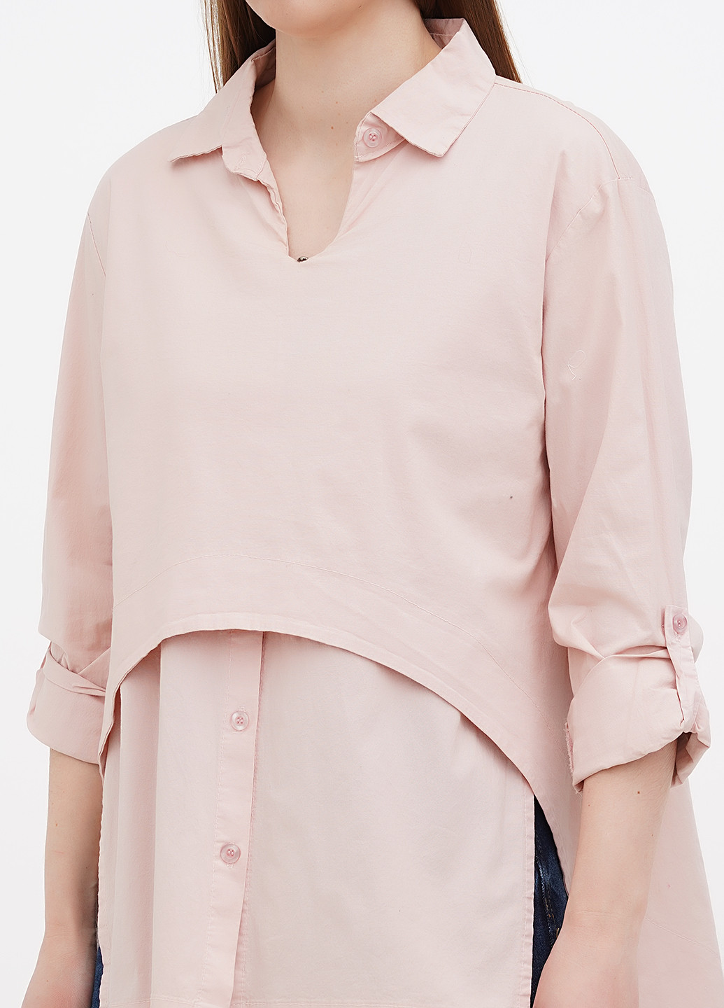 Світло-рожева демісезонна блузка Moda Italia