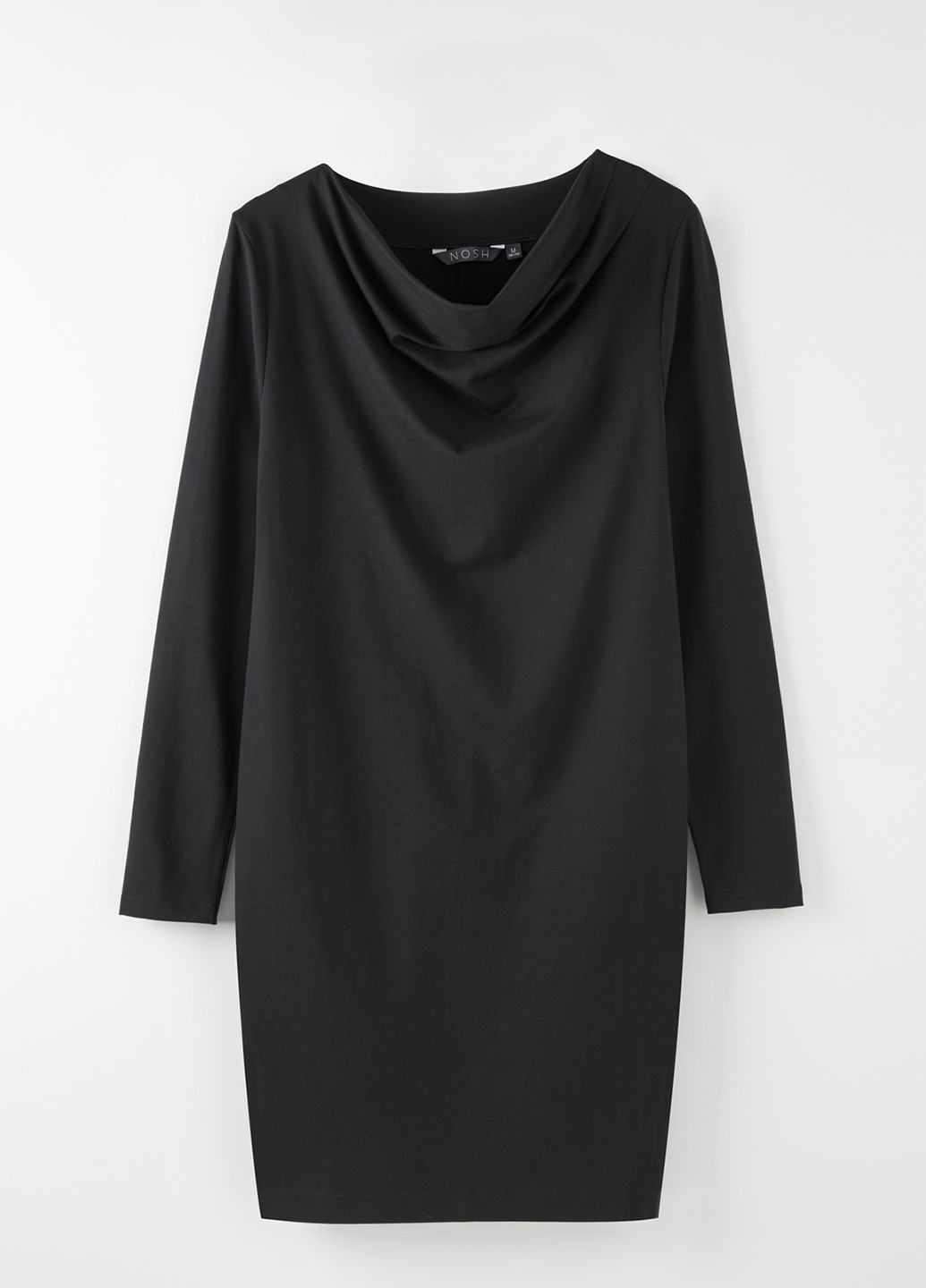 Черное кэжуал платье NOSH однотонное