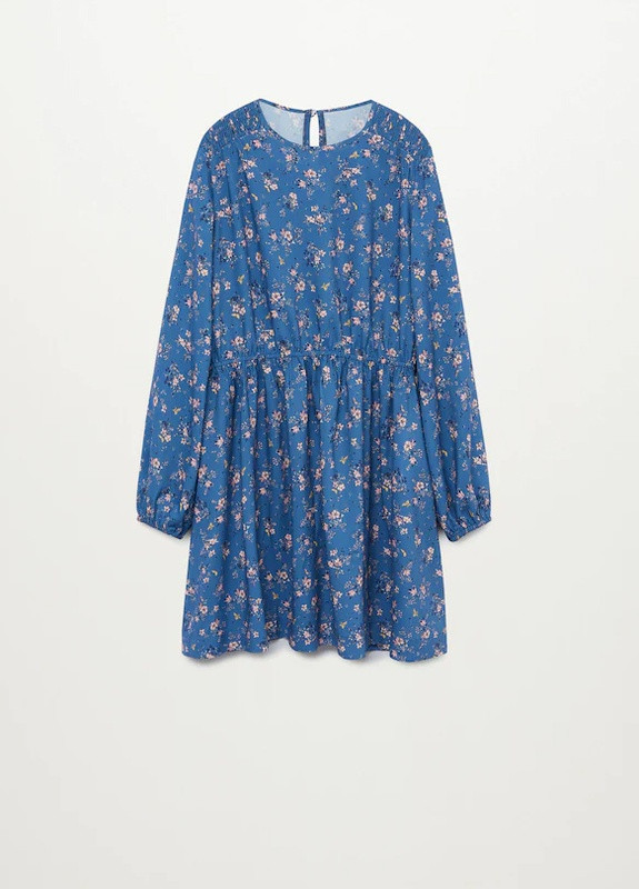 Синіти сукня з довгим рукавом для дівчинки Mango (251457137)
