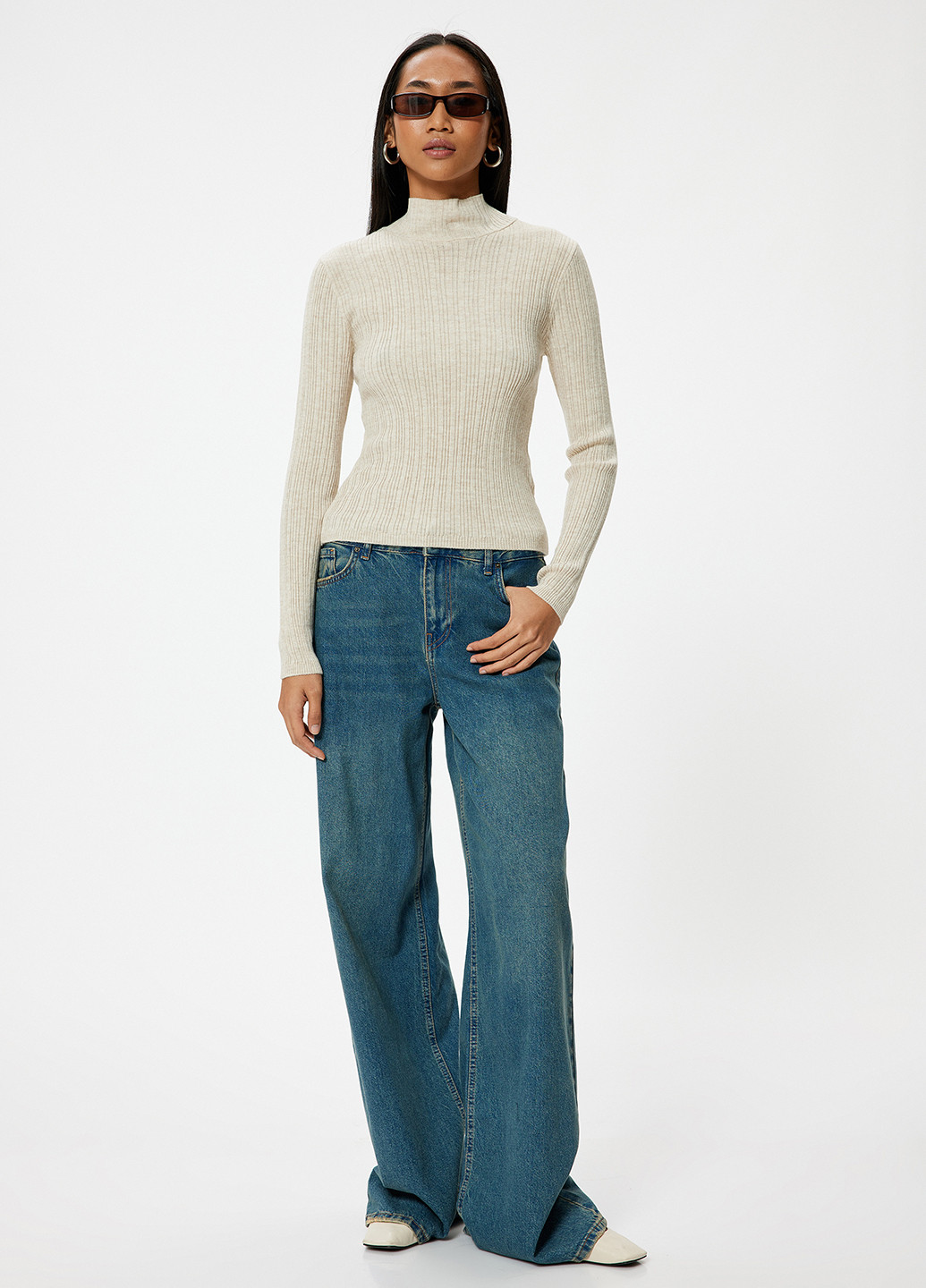 Світло-бежевий демісезонний светр KOTON