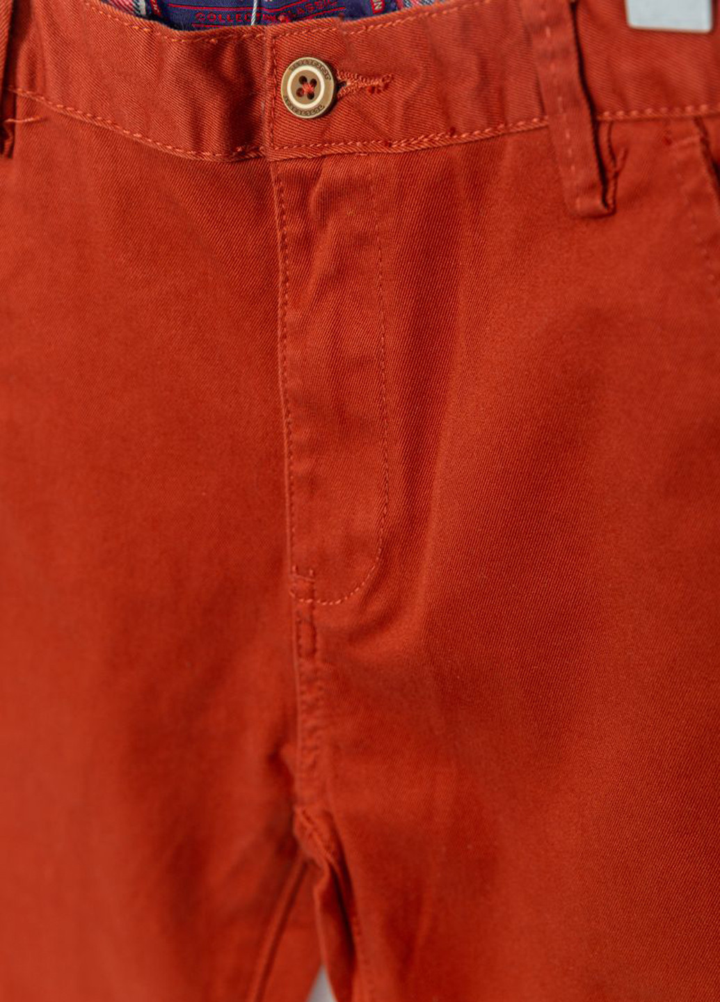 Терракотовые кэжуал демисезонные брюки чиносы Ager
