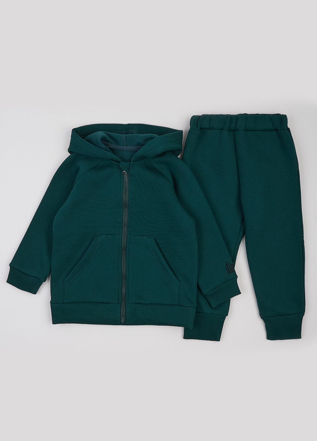 Смарагдовий демісезонний костюм (толстовка, штани) брючний Ляля