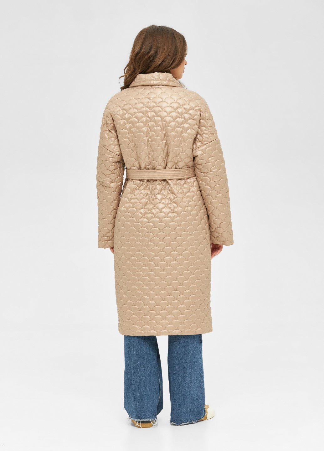 Бежевое демисезонное Пальто MN