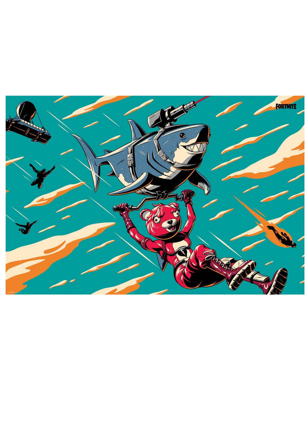 Постер GB eye Fortnite - Laser Shark Gbeye (221793633)