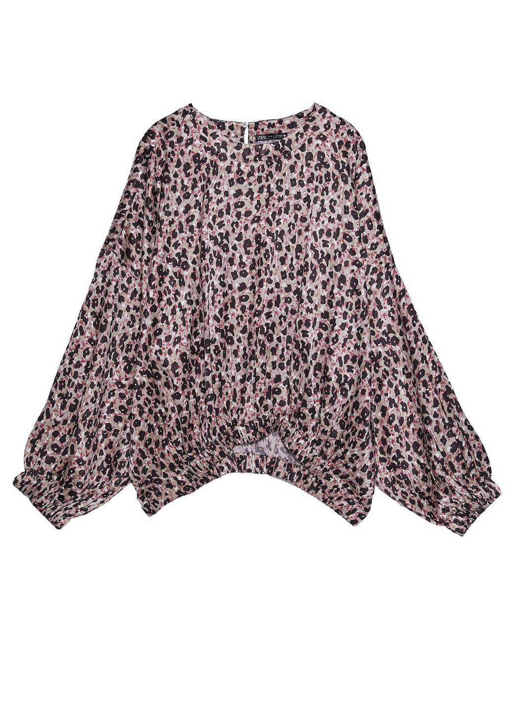 Коричневая летняя блуза Zara