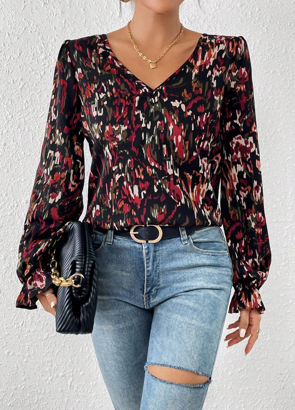 Комбінована блуза SHEIN