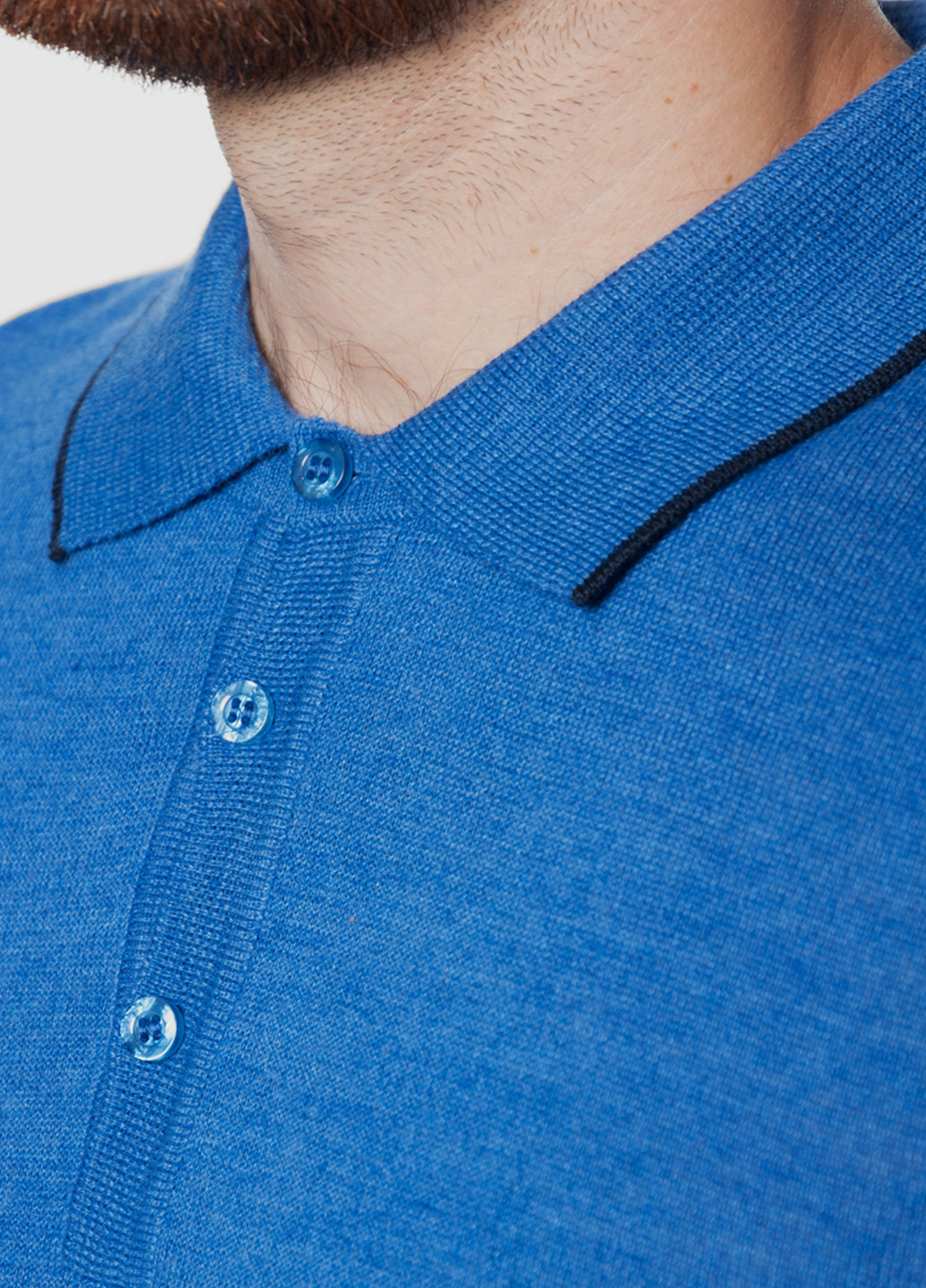 Синяя футболка-поло мужское для мужчин Arber однотонная