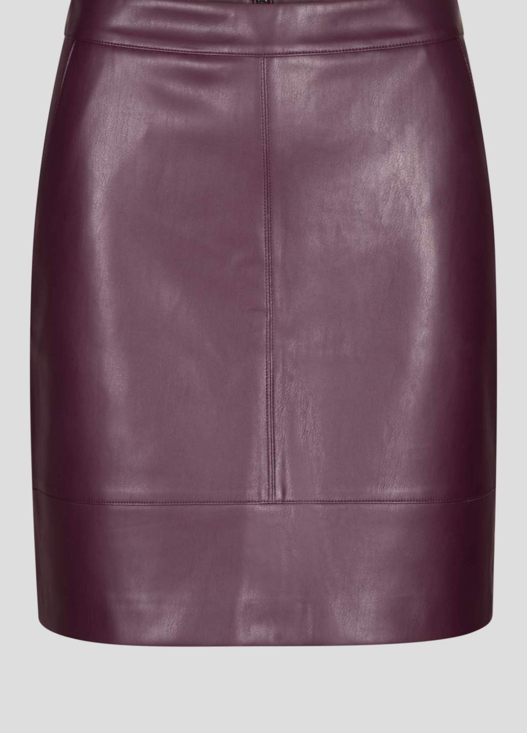 Бордовая кэжуал однотонная юбка Orsay