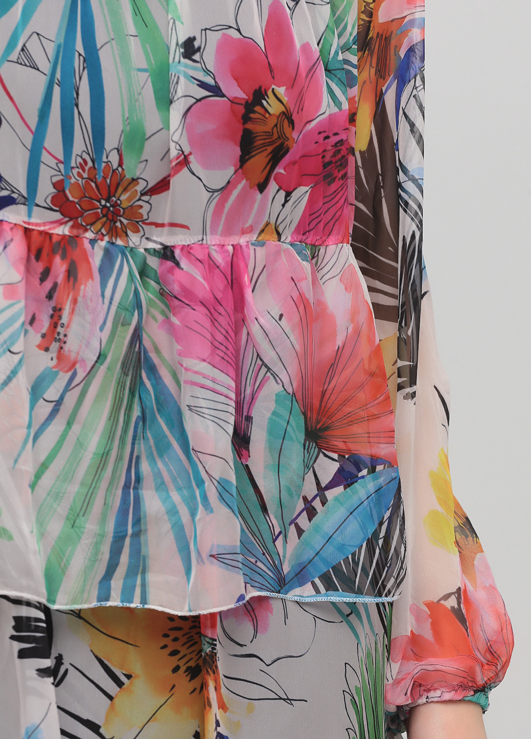 Комбинированное кэжуал платье Bebe Plus с цветочным принтом