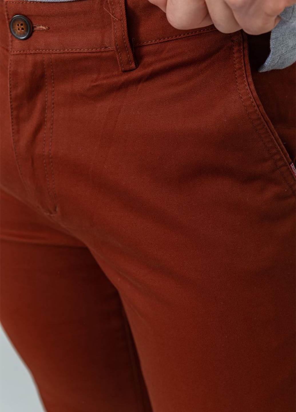 Терракотовые кэжуал демисезонные зауженные брюки Ager