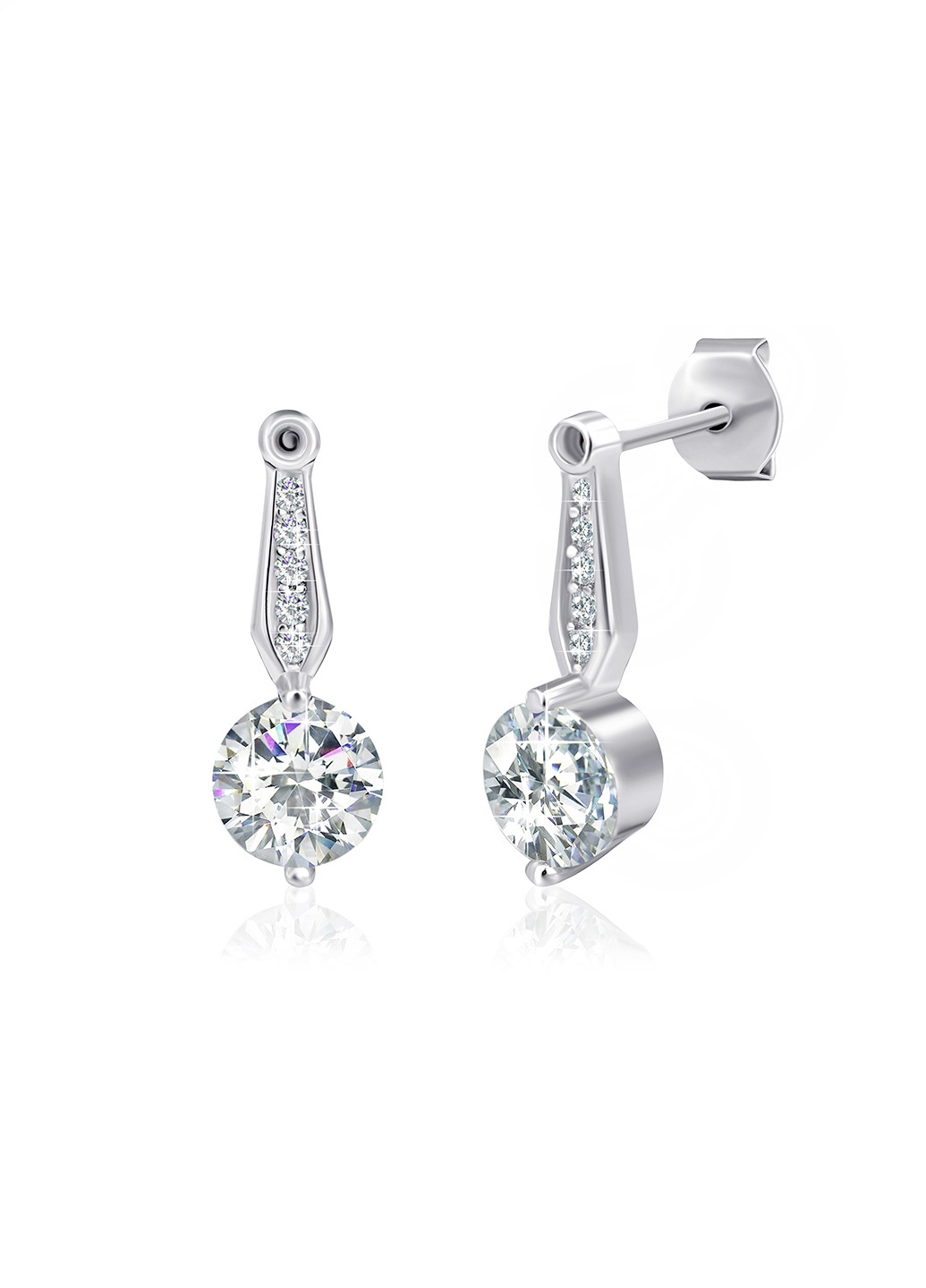 Серебряные серьги с фианитами с2ф/709 Silvex925 (201169384)