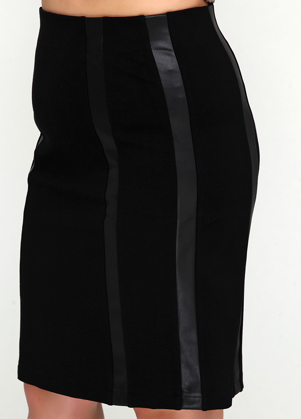 Черная кэжуал однотонная юбка Adia Fashion мини