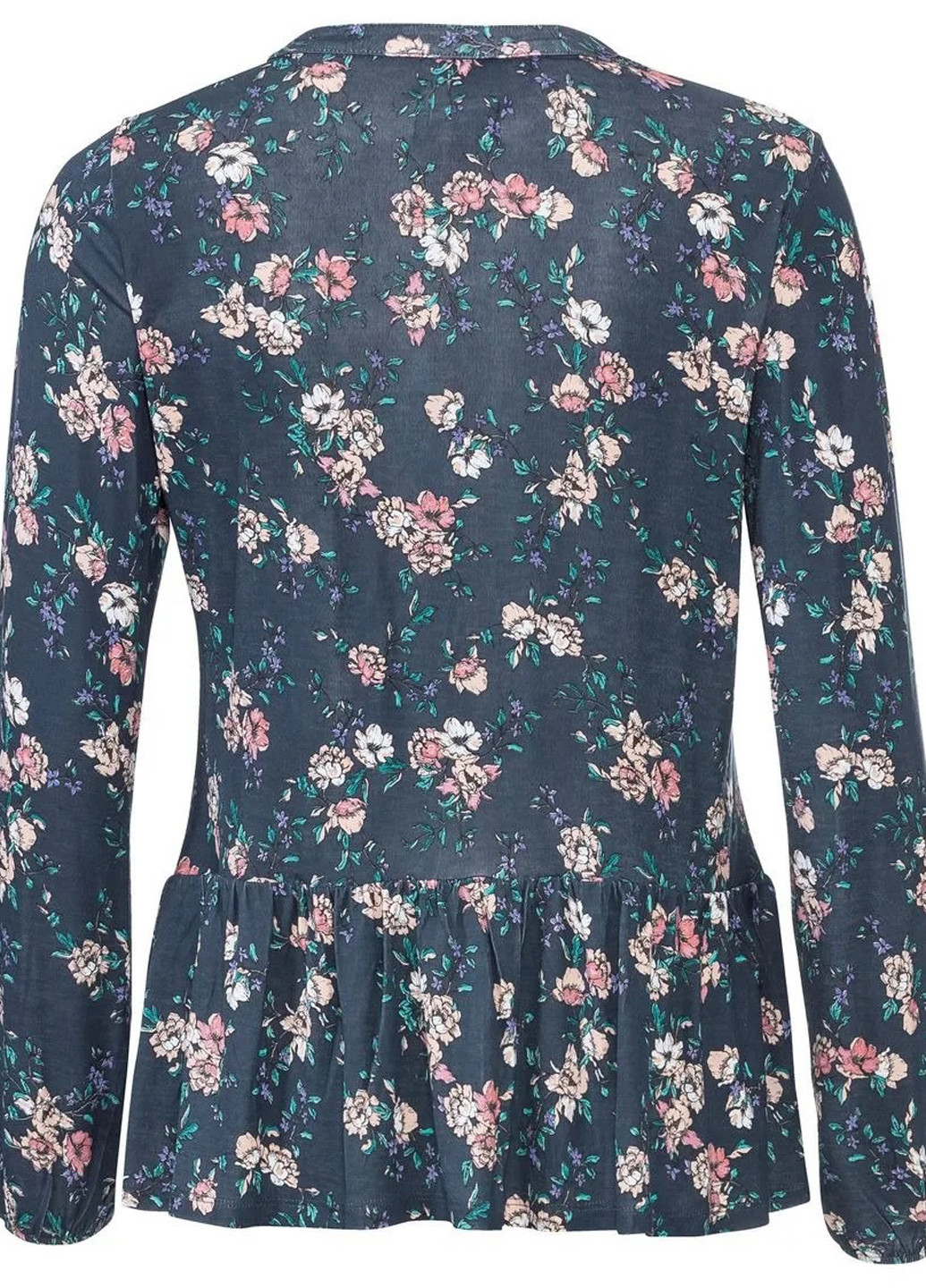 Тёмно-синяя блуза с баской Esmara