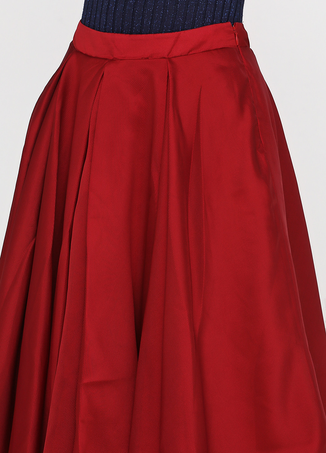 Бордовая кэжуал однотонная юбка Vero Moda колокол