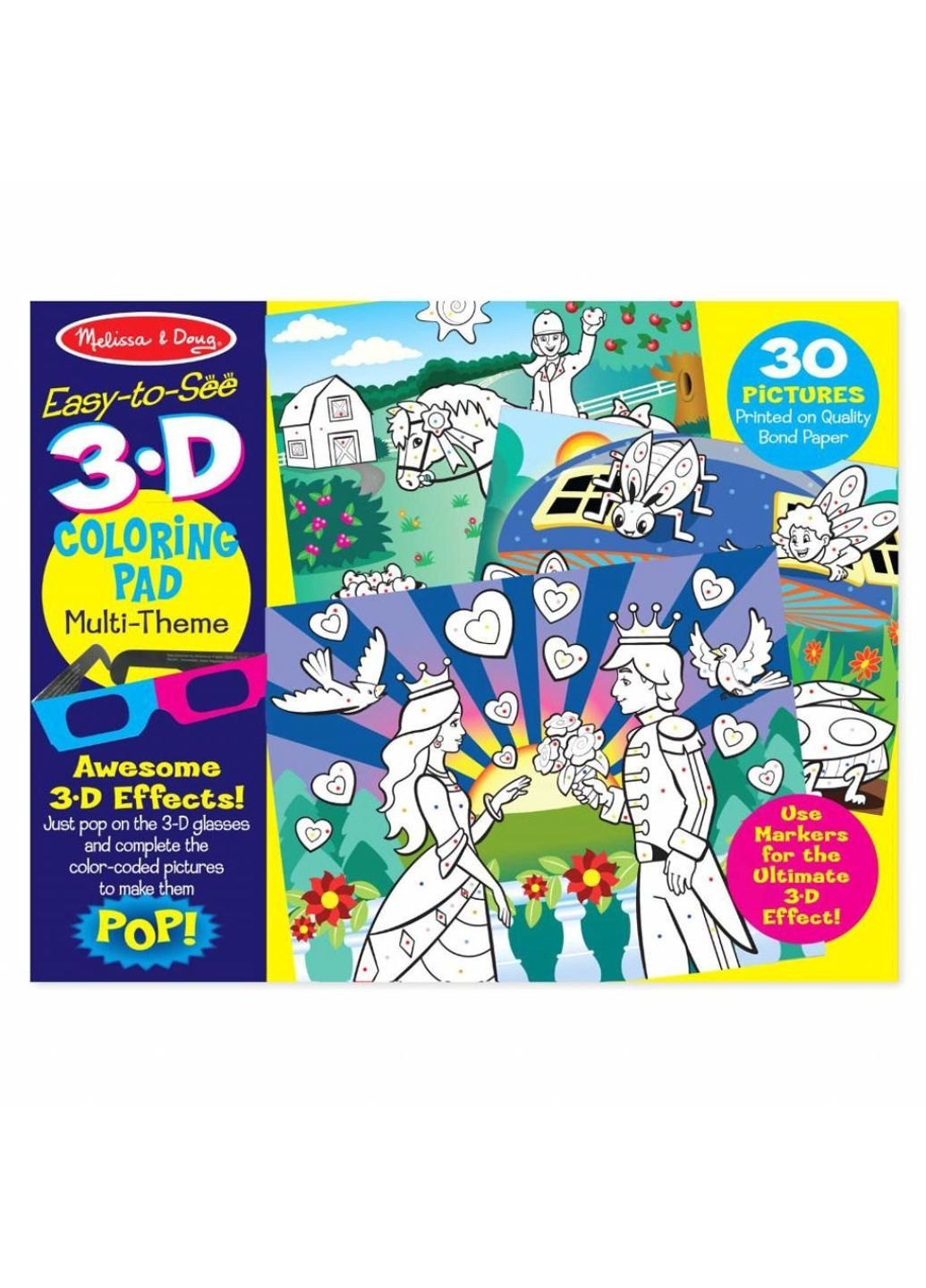 Набір для творчості 3D розмальовка по точках для дівчаток (MD9963) Melissa&Doug (249596920)