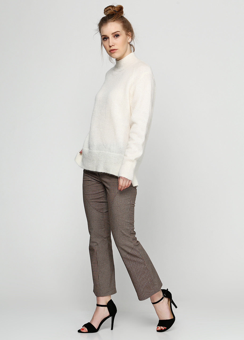 Светло-коричневые кэжуал демисезонные брюки H&M Studio