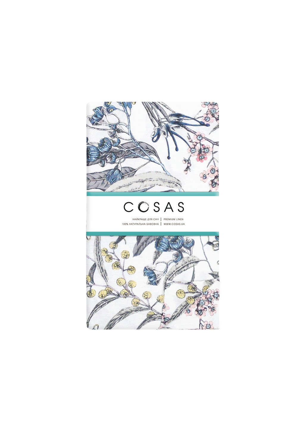 Комплект двоспальної постільної білизни Flowersyard Grey 180х220 (4822052083703) Cosas (252346973)