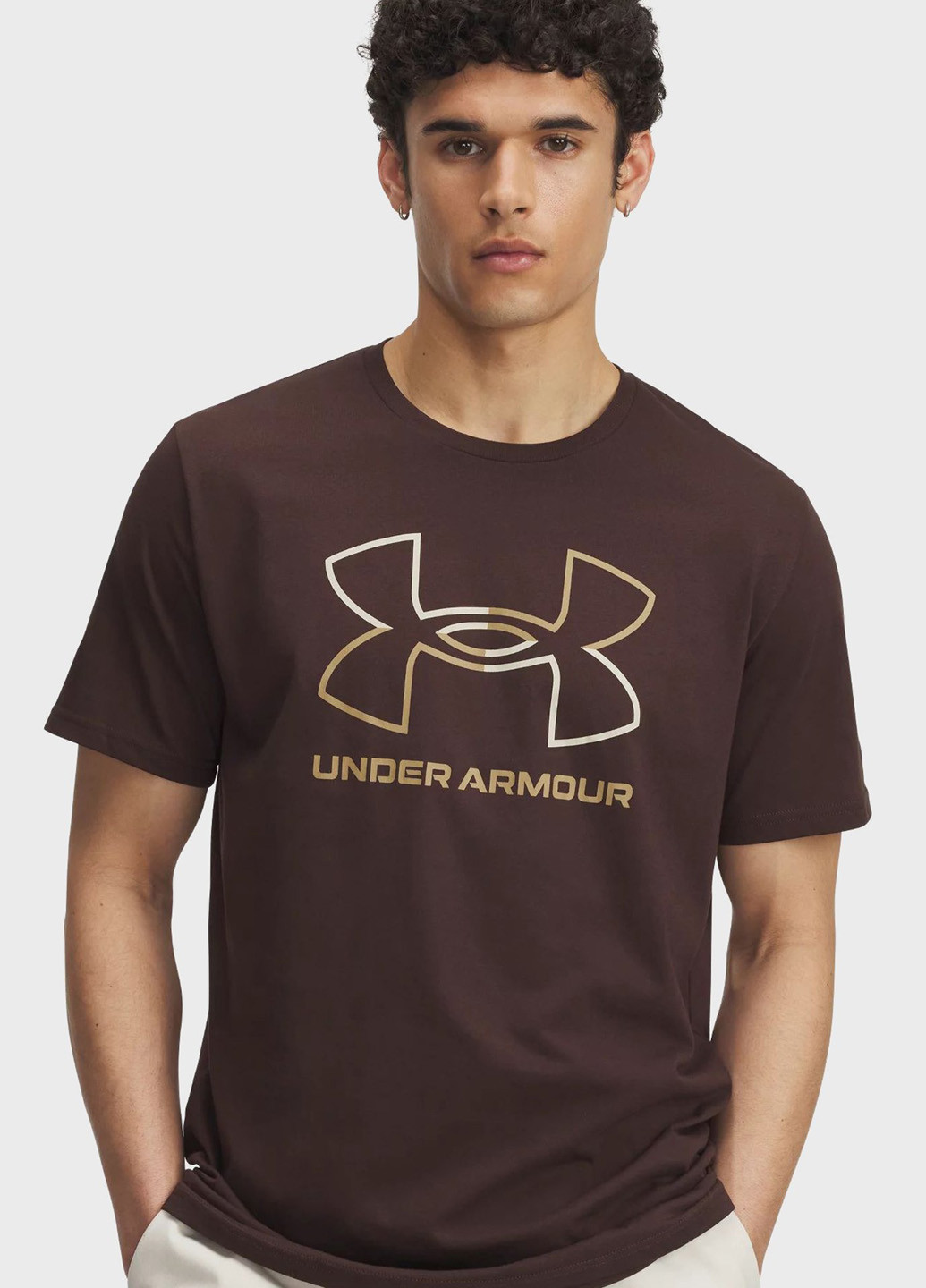 Коричневая футболка Under Armour