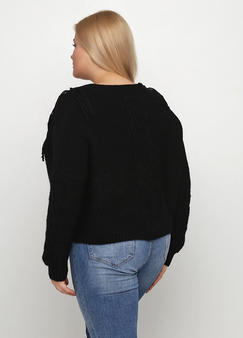 Черный демисезонный пуловер пуловер Bel Air