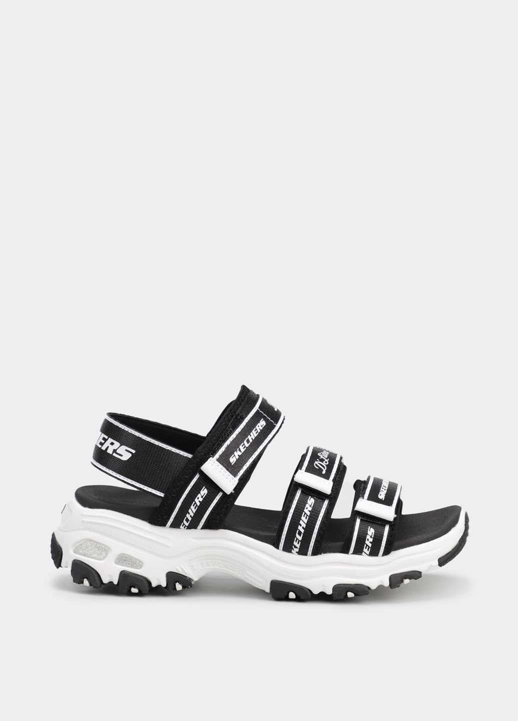 Цветные босоножки Skechers с белой подошвой