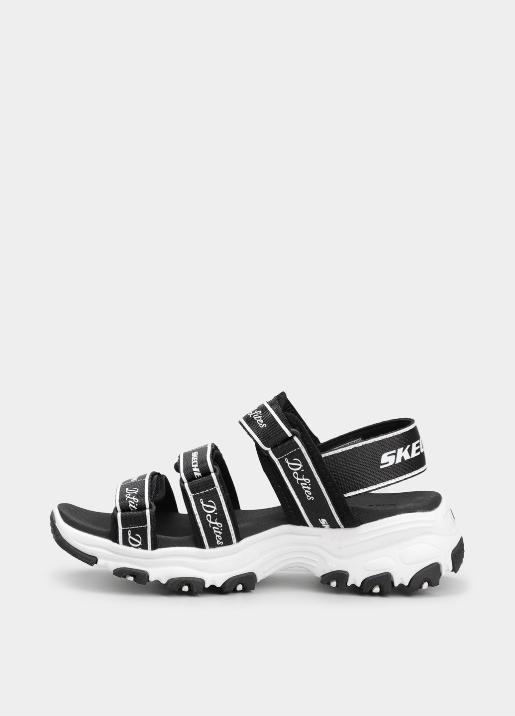 Цветные босоножки Skechers с белой подошвой