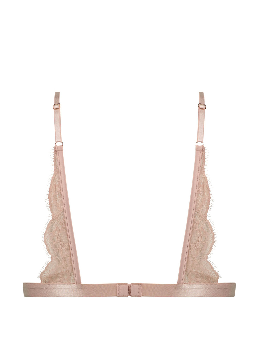 Пудровый бралетт бюстгальтер Hunkemoller без косточек полиэстер