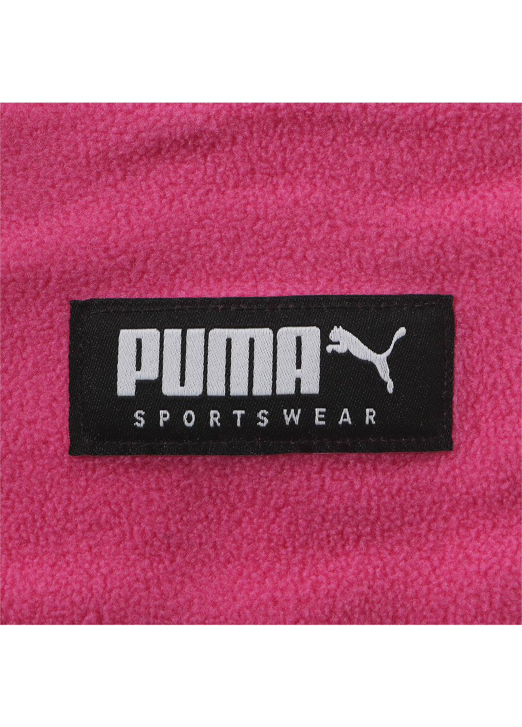 Шарф Puma однотонный розовый спортивный хлопок, полиэстер