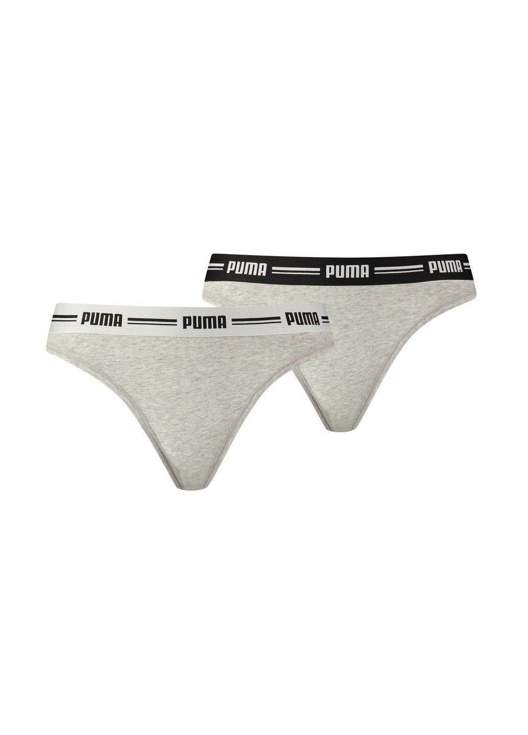 Женское нижнее белье Puma Iconic String 2P Packed комбинированные спортивные